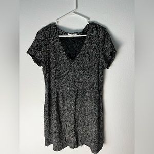 Women’s black with white polka dots dress